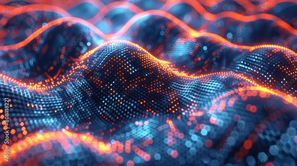 Poster artificial intelligence powered neural network system with a sophisticated six-layer architecture.