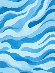 Elegant blue and white wavy pattern background illustration