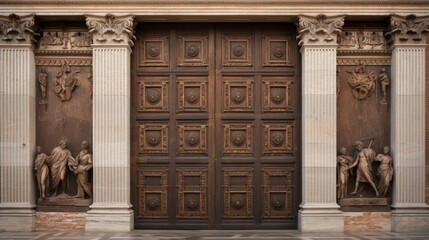 Obraz premium Grand doors of the Roman Senate