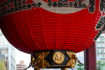 ASAKUSA,TOKYO,JAPAN - APRIL 2024 : the famous Asakusa Dera Sensoji is the oldest Buddhist temple in...