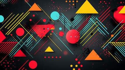 Make an abstract background with a retro, 80s-inspired style.