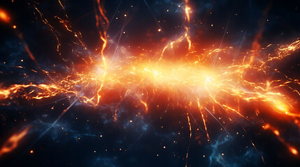 Make an abstract background with vibrant, electric sparks.