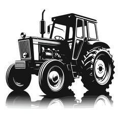 Obraz premium farmer tractor Art vector design 