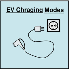 Electric car charging background. Electronic vehicle power dock. Hatchback EV plugin station.Fuel recharge cells. Background,logo for your business.