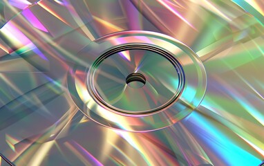macro shot of a CD writable surface