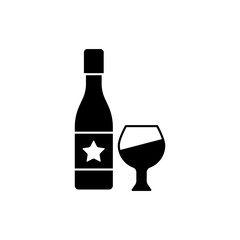 alcohol concept line icon. Simple element illustration. alcohol concept outline symbol design.