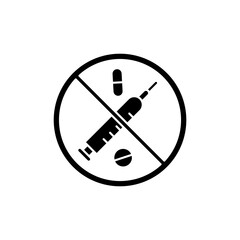 drug abuse concept line icon. Simple element illustration. drug abuse concept outline symbol design.