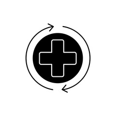 Obraz premium recovery concept line icon. Simple element illustration. recovery concept outline symbol design.