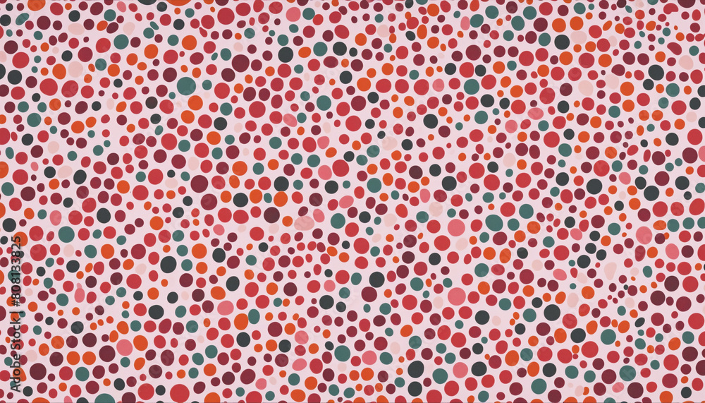 Poster colorful retro geometric pattern generated by ai in a seamless vector background for a minimalist de