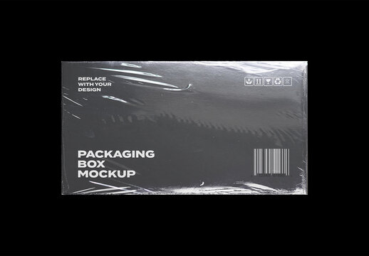 Box Pack Package Identity Branding Texture Paper Cardboard Delivery Post Mockup Template Mail Packaging Product