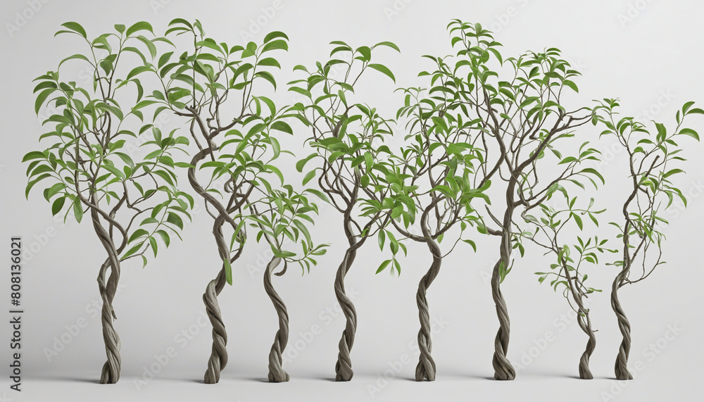 Fototapete generative ai creates a botanical design layout of graphic vector elements featuring a selection of 