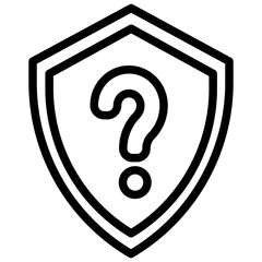 Shield,question mark,secure,interface,security.svg
