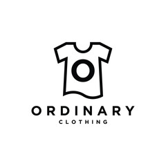 Letter O clothing logo icon vector