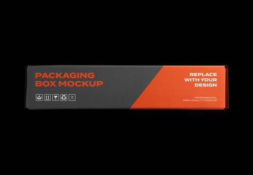 Box Pack Package Identity Branding Texture Paper Cardboard Delivery Post Mockup Template Mail Packaging Product
