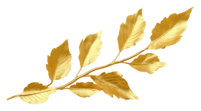 PNG Bruch leaves plant leaf gold.