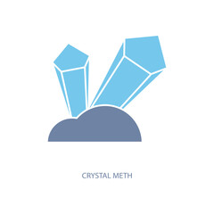 crystal meth concept line icon. Simple element illustration. crystal meth concept outline symbol design.