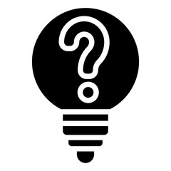 light bulb,question mark,faq,communications,help,ask.svg