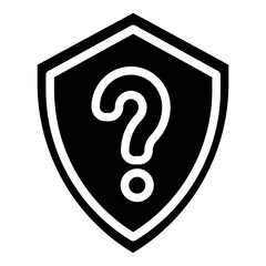 Shield,question mark,secure,interface,security.svg