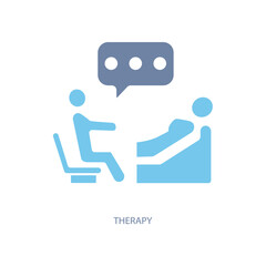 therapy concept line icon. Simple element illustration. therapy concept outline symbol design.