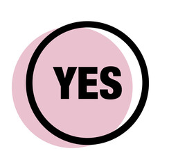 Yes button icon 