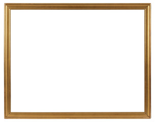 Fototapeta premium Narrow large picture frame on a transparent background, in PNG format.