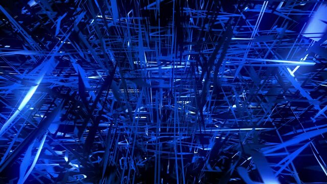Blue geometric structure in three dimension background