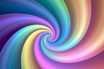 Psychedelic fractal colorful background, pattern, vibrant, decorative element, pastel soft colors