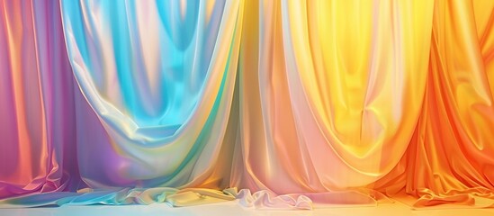beautiful rainbow colored Fabric background