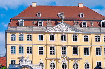 The Coselpalais, built in 1765, is one of the best-known baroque buildings in Dresden