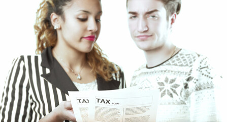 Couple annoyed by taxing bureaucratic paperwork hassle