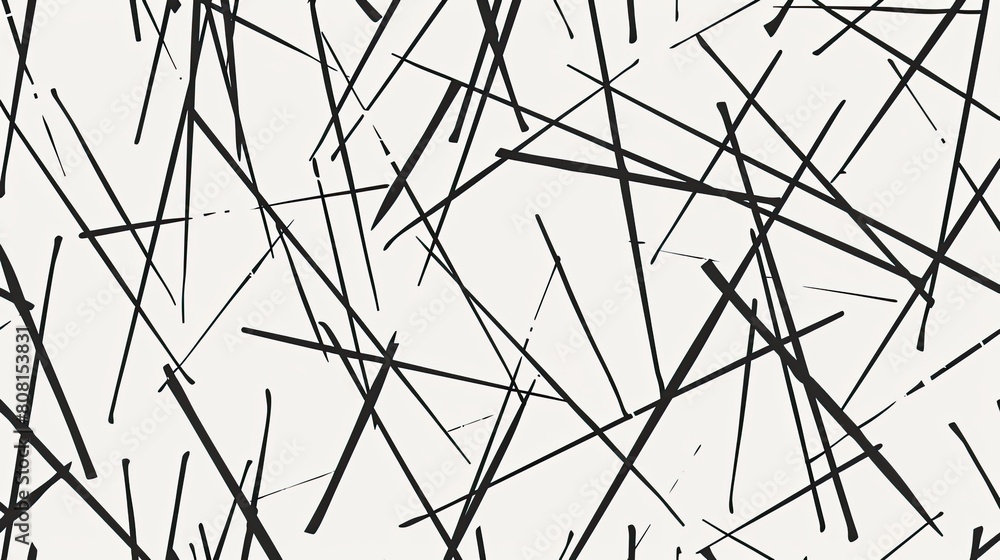 Fototapete minimalist linear pattern with random intersecting lines