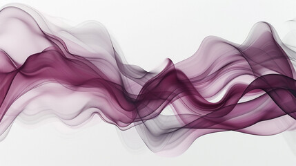 Deep burgundy and soft gray smokey waves, offering a sophisticated, vineyard-inspired abstract on a solid white background.