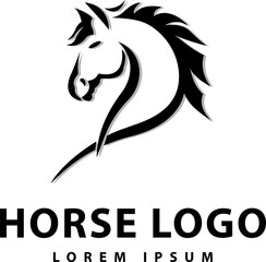 Web logo combining the letter h and a horse's head