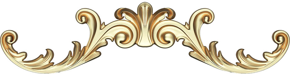 gold ornament with a pattern