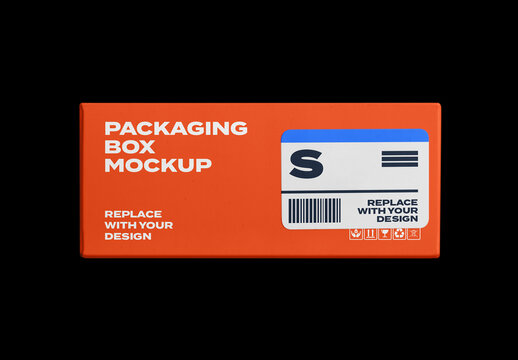 Box Pack Package Identity Branding Texture Paper Cardboard Delivery Post Mockup Template Mail Packaging