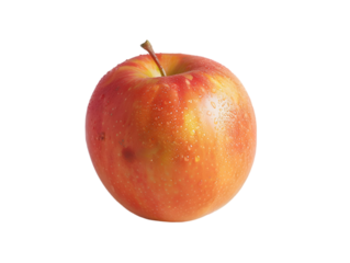 Fresh Apple isolated on transparent background.