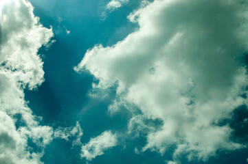 blue sky with clouds
