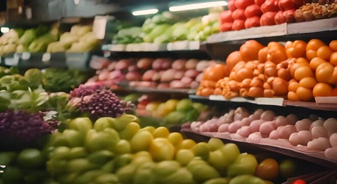 fruits and vegetables at the market