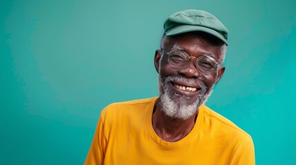 Obraz premium Happy, arms crossed and portrait of black man on green screen for confident, fashion and elegant style.