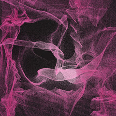 abstract 3d pink particles on dark grey background
