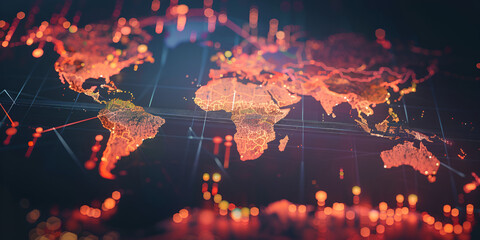 World Connected: Global Data Flow" | "Digital Globe: Networking Across Continents"