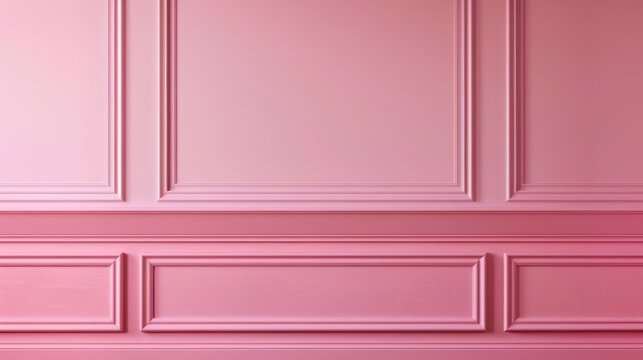 High-resolution image capturing the texture and details of seamless pink wall paneling for a clean, elegant background