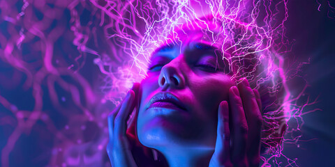 Migraine: The Throbbing Headache and Sensitivity to Light and Sound - Imagine a scene where a person experiences a severe throbbing headache accompanied by sensitivity to light and sound, characterist