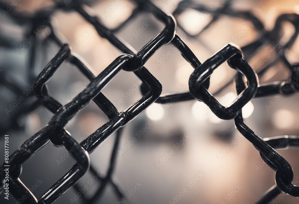Poster black diagonal chain a blockchain concept double