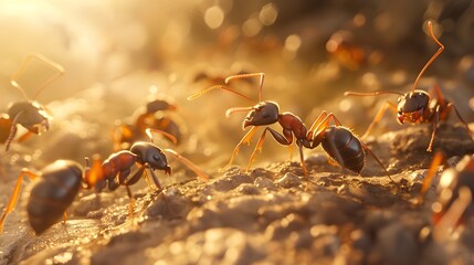 Industrious Ant Colony Reveals a Microcosm of Nature's Interconnected Ecosystem