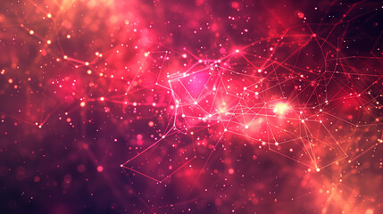 Gradient network connection abstract background