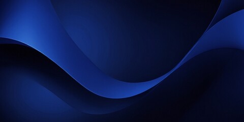 Blue abstract background with curved lines