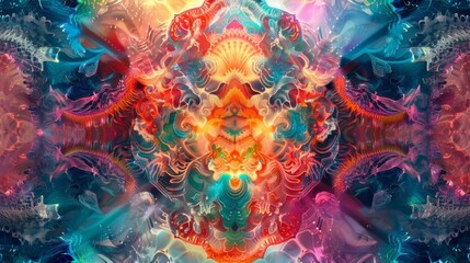 Fractal Patterns Probing the Subconscious Mind A Psychedelic Visual