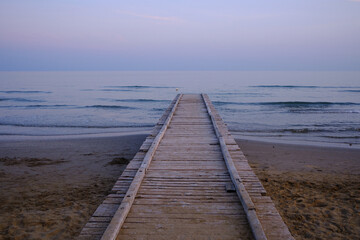 Obraz premium Beach, Gulf of Venice, Lido di Jesolo, Italy
