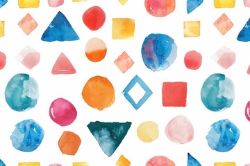 Creative Watercolor Abstract Graphic Art Texture Shape Print Modern Vintage Fashion Backdrop Fabric Beautiful Vector Geometric Minimal Blue Concept Trendy Nature Simple Artistic Paint Summer